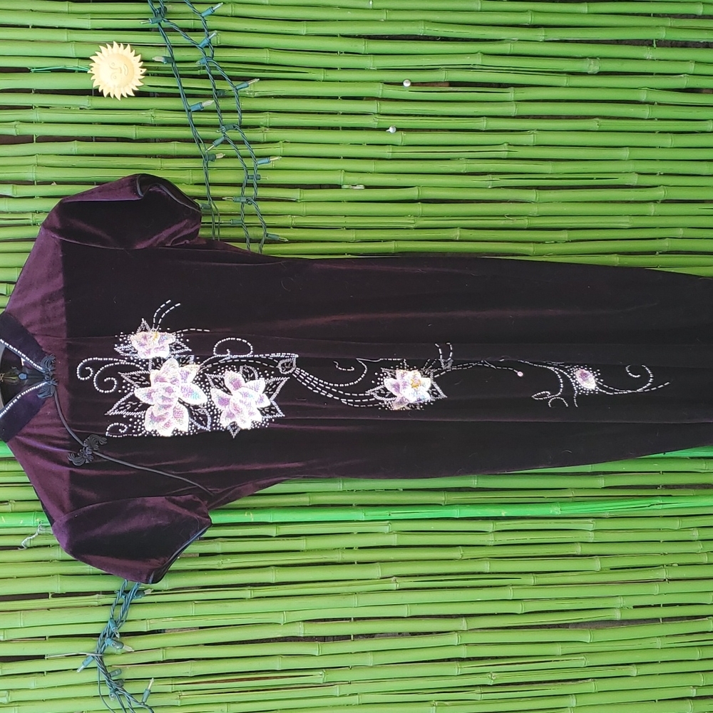 LONG Chinese PURPLE DRESS